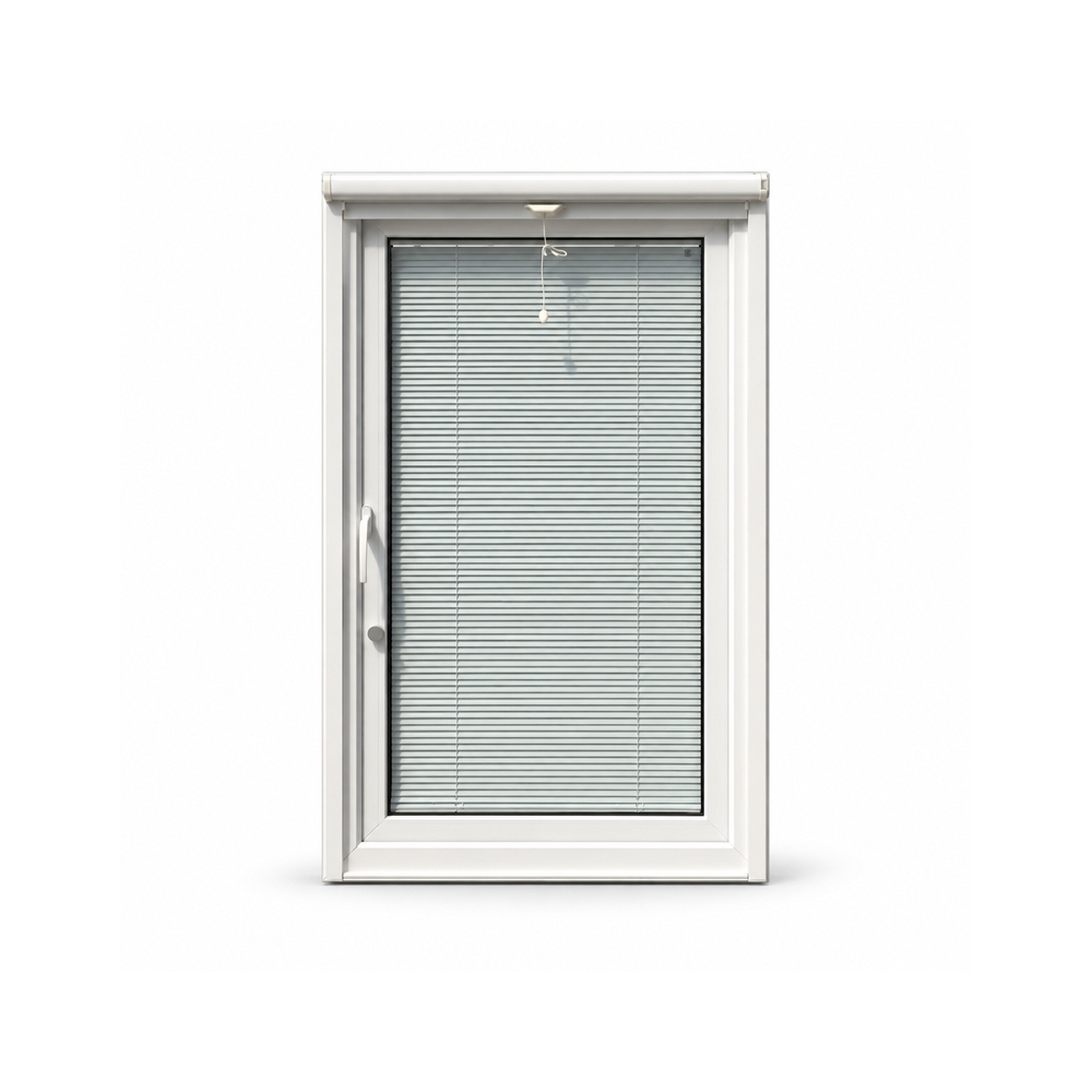 UPVC Window with Built-In Magnetic Blinds