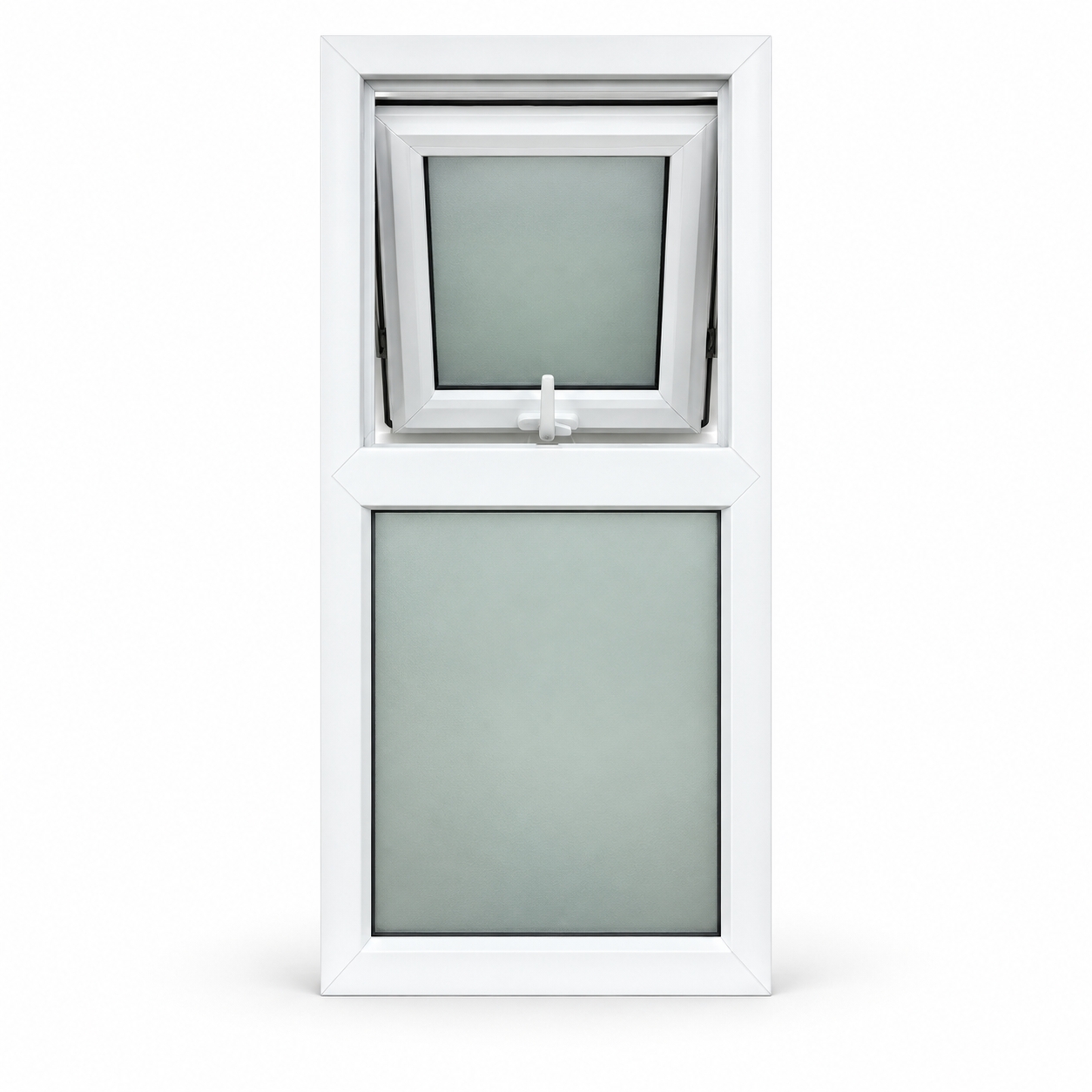 UPVC Awning Window with Frosted Glass