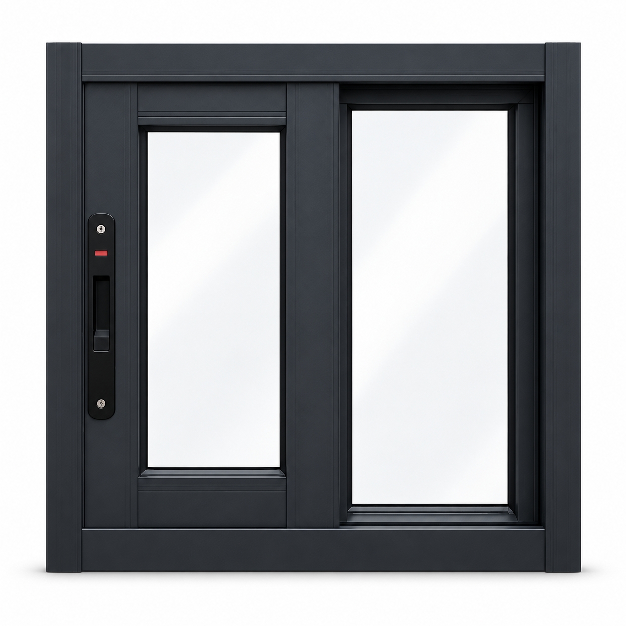 Black Aluminum Sliding Window