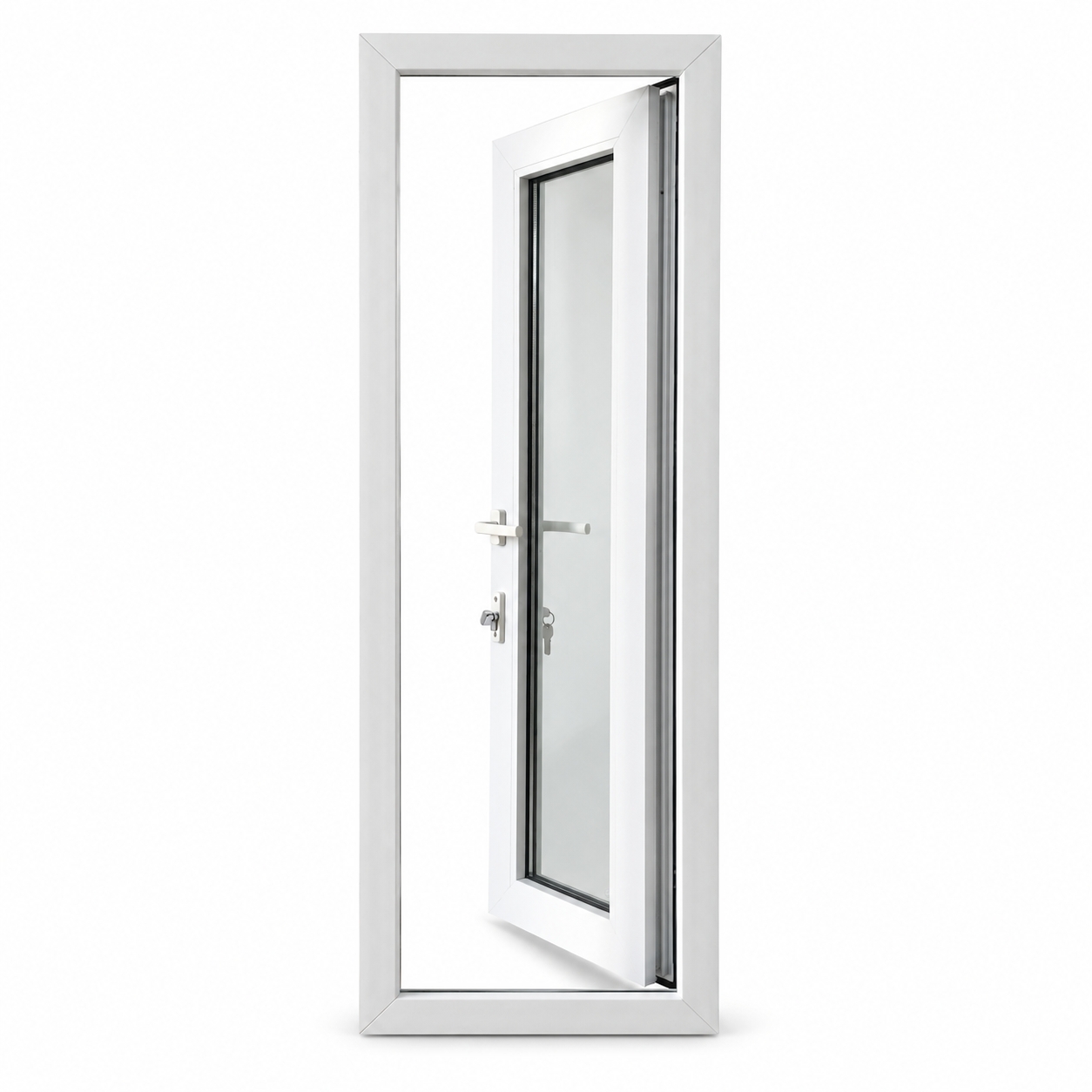 White UPVC Single Casement Door