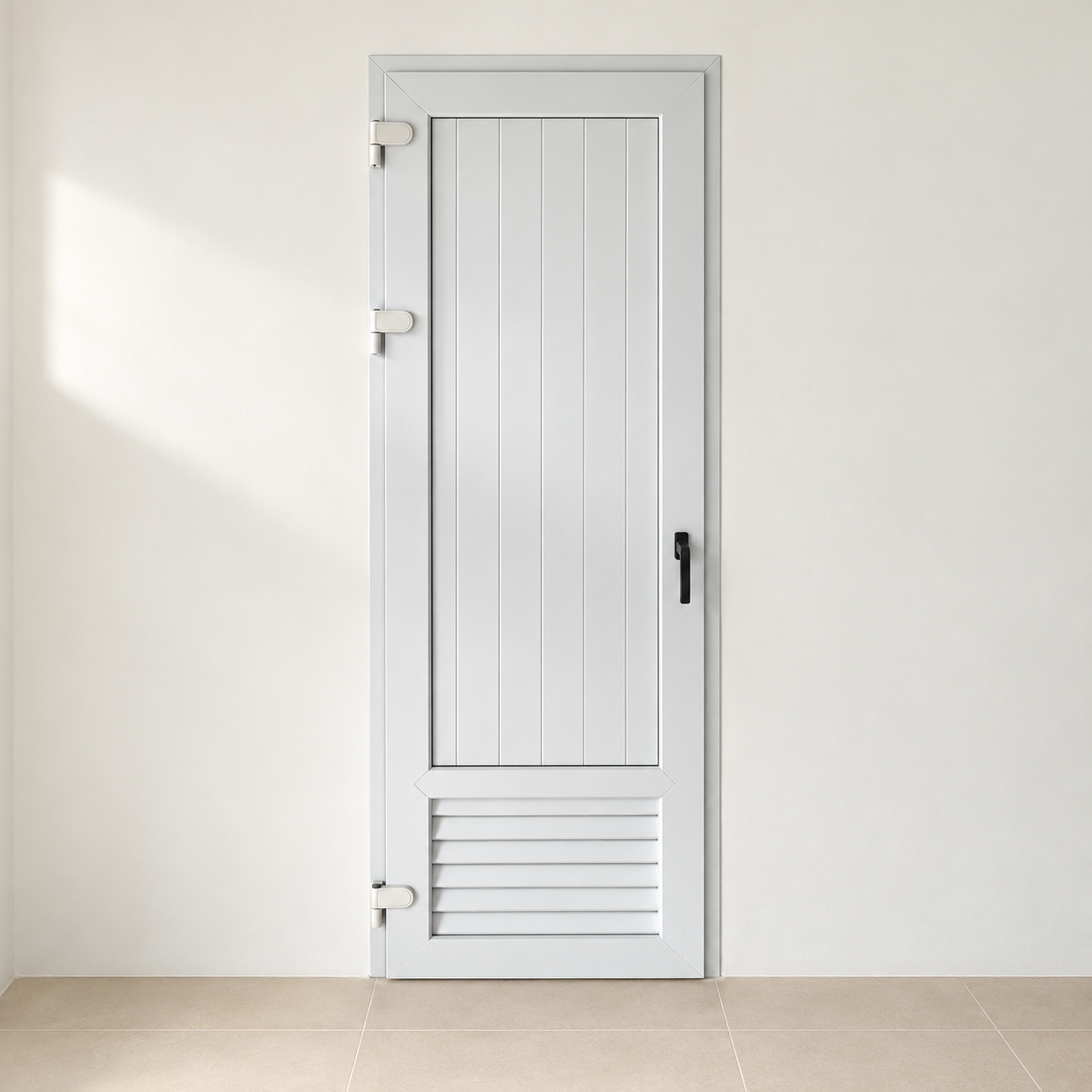 Ventilated PVC Toilet Door 
