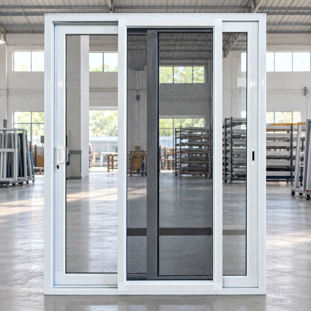 112 Series UPVC Sliding Door with Mosquito Screen