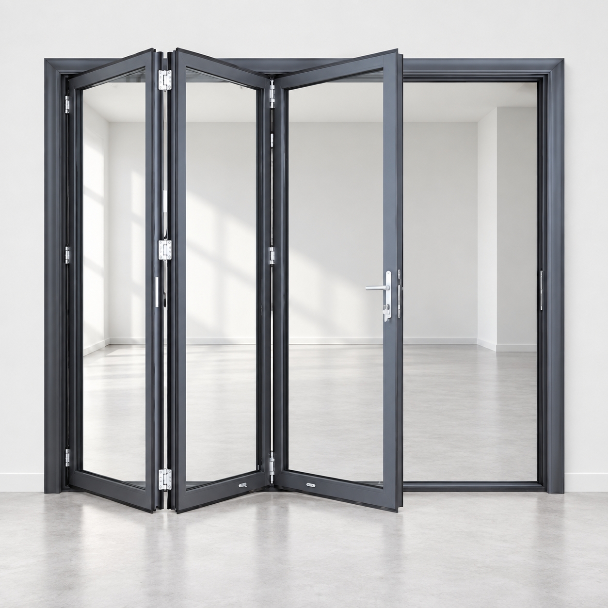 Four-Panel Aluminum Bifold Glass Door