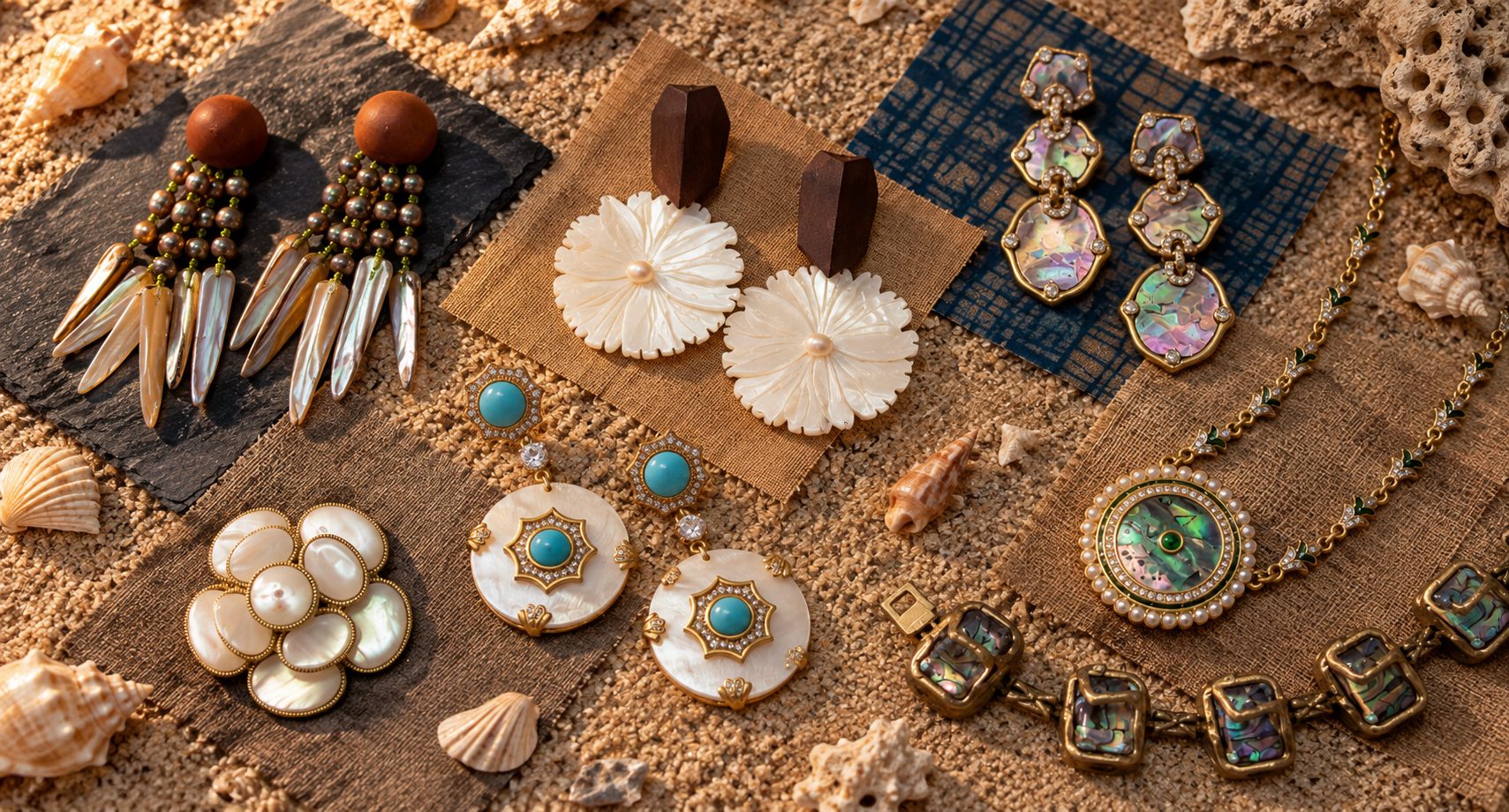 4.Nature Shell Made Vintage Jewelry